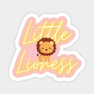 Little Lioness Leo Newborn Girl Kids T-Shirt July Kids T-Shirt Sticker